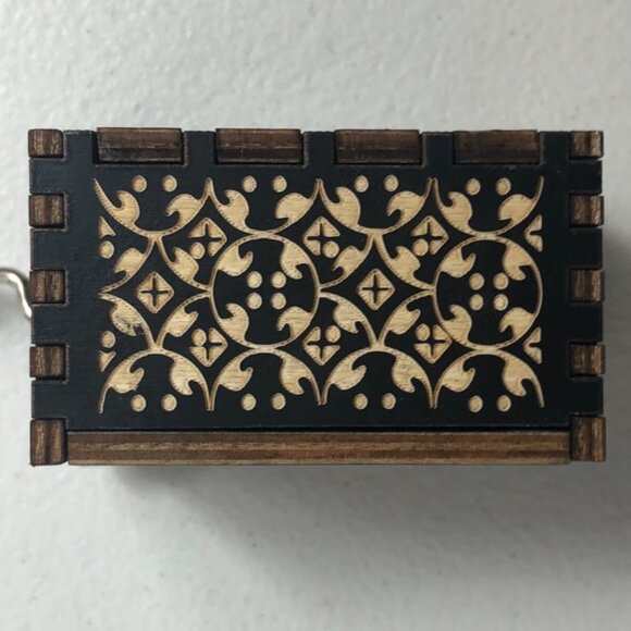 Totoro Cat Bus Hand Crank Wooden Music Box Anime Musical Mei - Picture 9 of 11